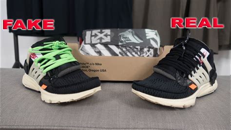 real vs fake nike off white presto|Real VS Fake: Nike Off.